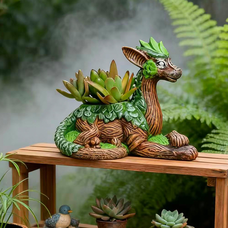 Aloe Vera Pot - Creative Dragon Tree Flower Pot Succulent
