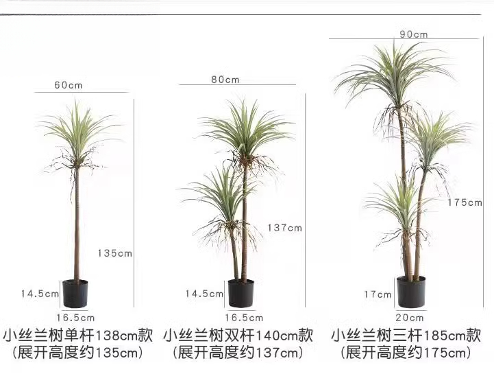 Dragon Blood Yucca Artificial  - огляд і ціна Dracaena Marginata