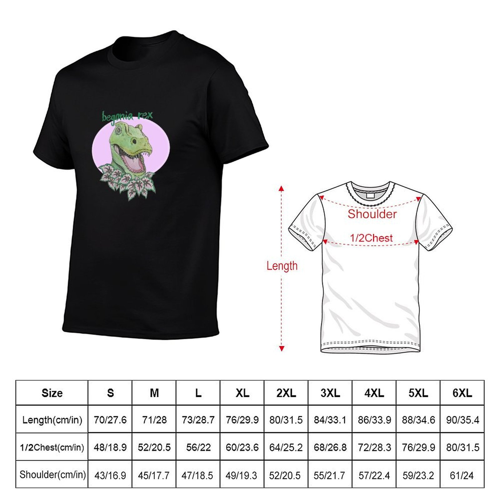 T rex begonia (pink) T-Shirt t - огляд і ціна Begonia Rex