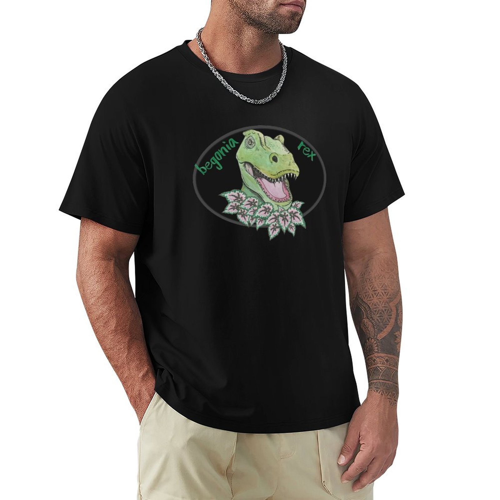 T rex begonia T-Shirt man t sh - огляд і ціна Begonia Rex