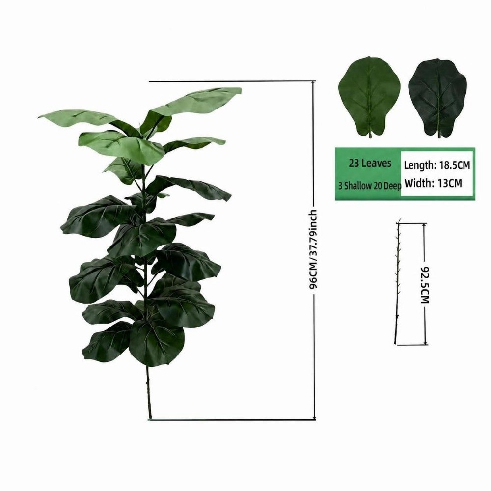 9/15/23 Leaves Artificial Ficu - огляд і ціна Ficus Lyrata Tree